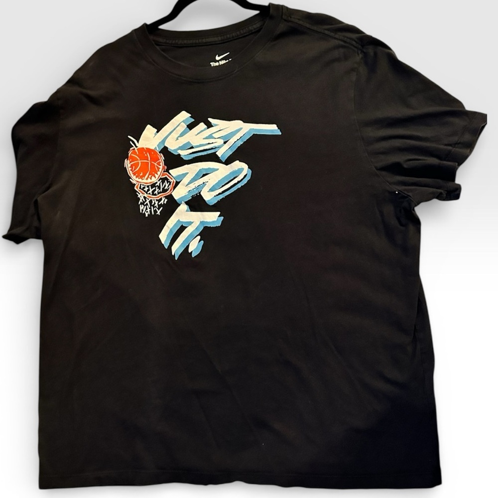Nike “Just Do It” Tee with Basketball Graphic